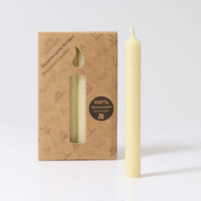 GRIMMS jaarring kaarsen creme 100% 12 stks