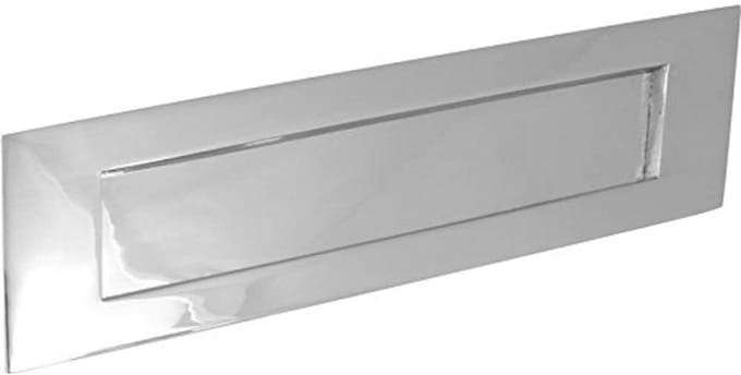 Victoriaanse Briefplaat 250x75 mm - Klassiek Deurbeslag in Chroom
