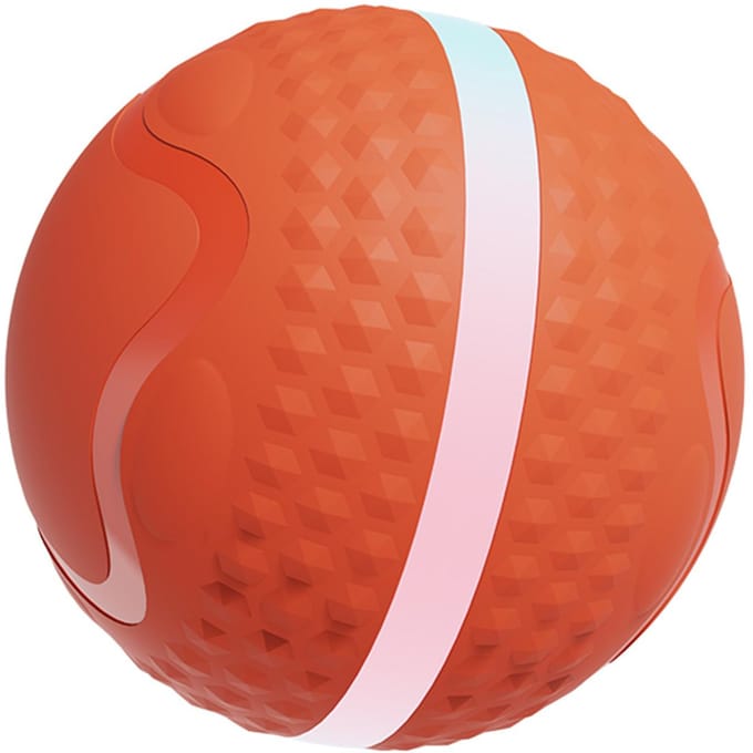 Bewegingsgeactiveerde Honden Smart Bal Interactief Hondenspeelgoed met LED-lichten Automatisch Rollende Bal Speelgoed oranje