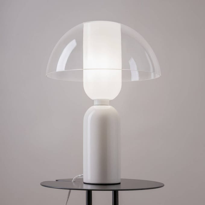 Maytoni Memory tafellamp, wit, hoogte 42 cm, keramiek