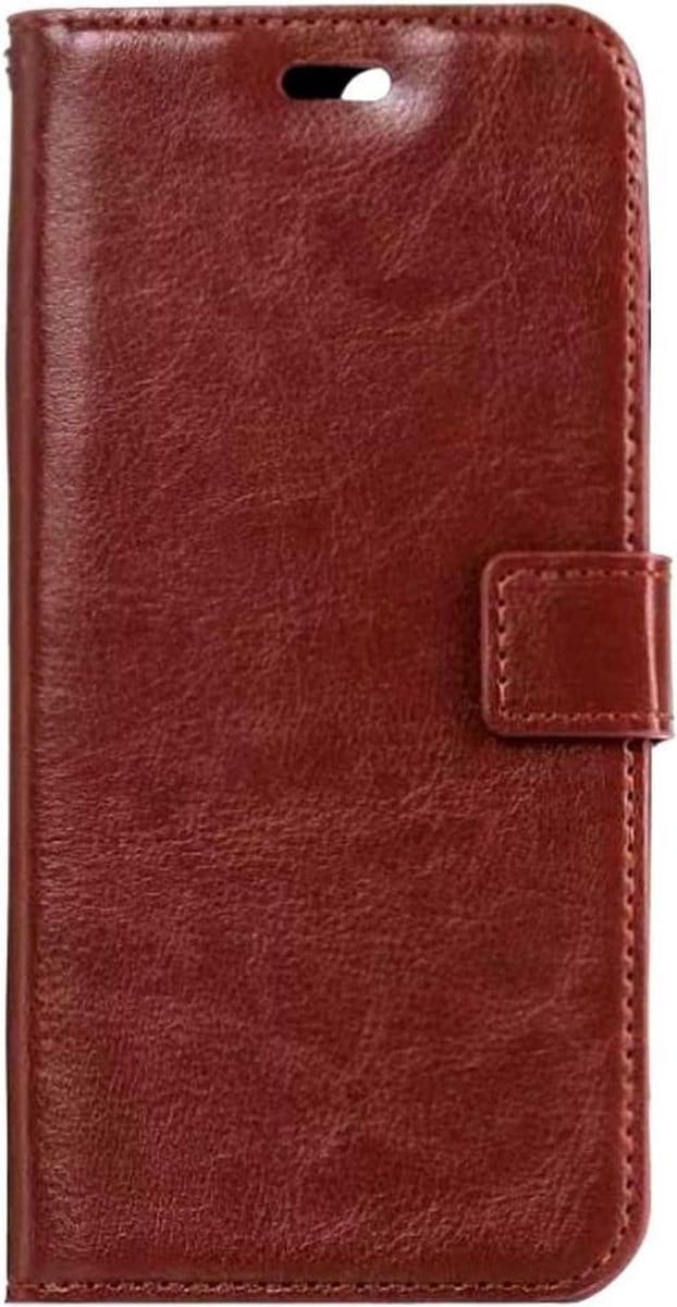 Portemonnee Book Case Hoesje Geschikt voor: iPhone 7 Plus / 8 Plus - bruin