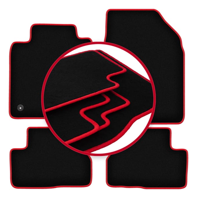 CARLUX-RED automatten voor: Nissan Micra K12 hatchback (2002-2010)