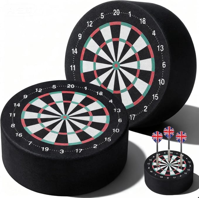 Darts Standaard & Basisstation Set voor Zachte en Stalen Dartpijlen - Draagbaar Miniset (2 Stuks)