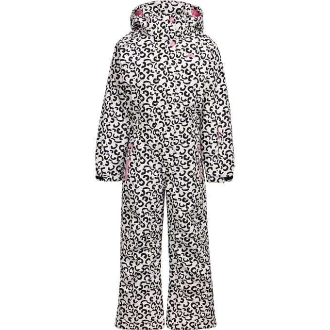 Trespass Heysen Leopard Print Skipak voor meisjes (Wit)
