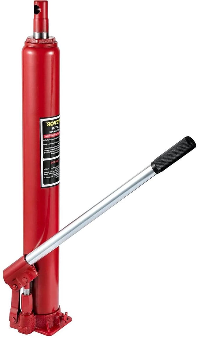 Hydraulische Krik - Motorlift Cilinder - Werkplaatsonderhoud - 4 Ton Capaciteit - 61-111 cm Lifting - Rood