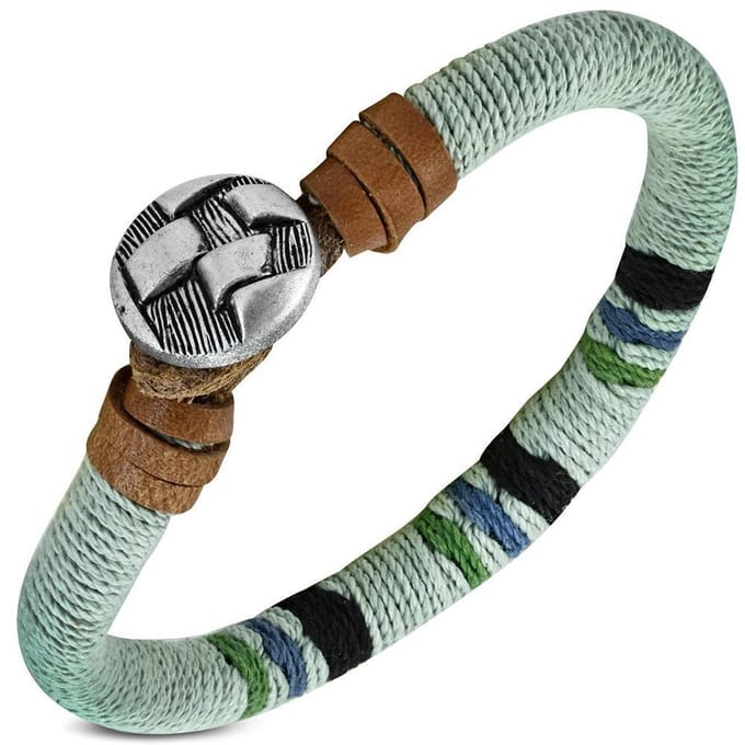 Amanto Farel Mint - Leer - Touw - 8mm - 20cm