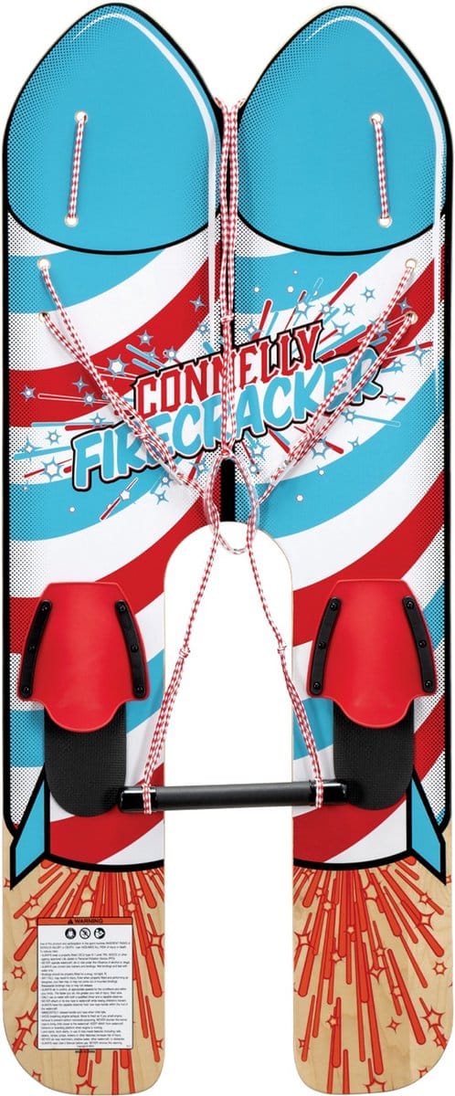 Connelly Kids Firecracker 48" Combo Waterski Set – 122 cm met Verstelbare Bindingen – Kinder Waterski Pakket