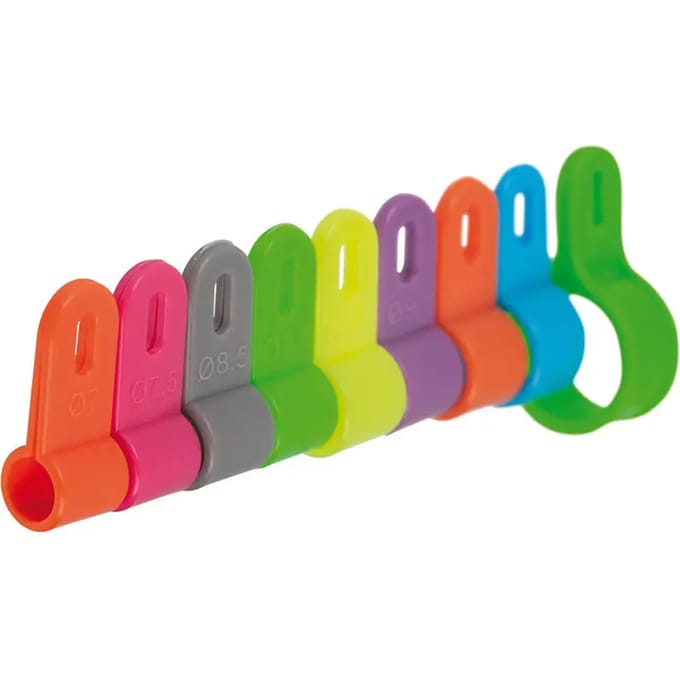 Plastic ringen 7 kleuren Stepland (x100)