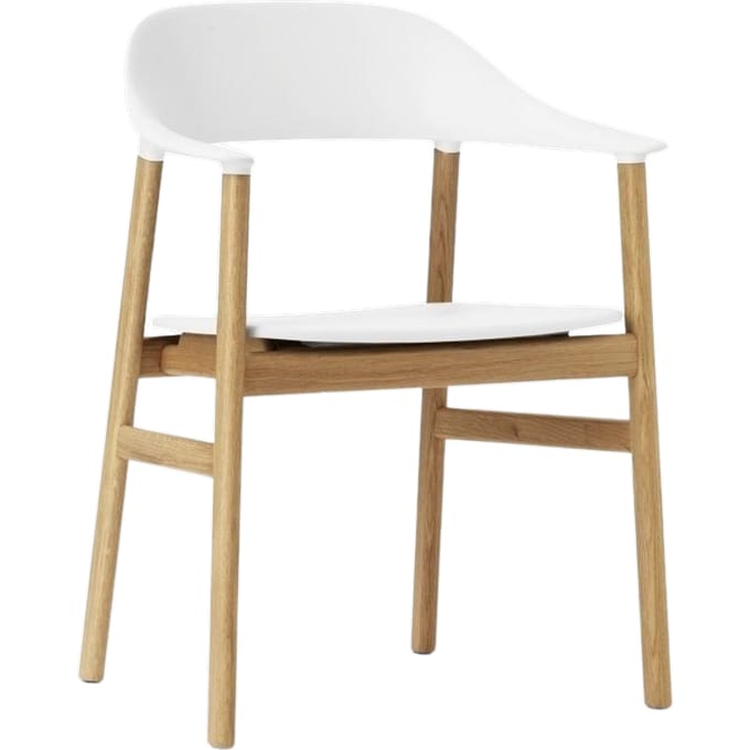 Normann Copenhagen - Herit Armleunstoel - wit - eiken