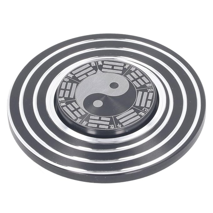 Tai Chi Spinner Metalen Kompas Stressverlichting Decompressie Sensorisch Handheld Stil Bureau Speelgoed 6cm gray