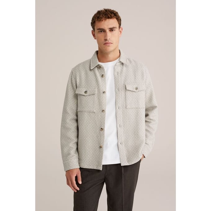 WE Fashion Overshirt Light Grey Taglia: L | Camicie Casual Outlet | Uomo | Grigio