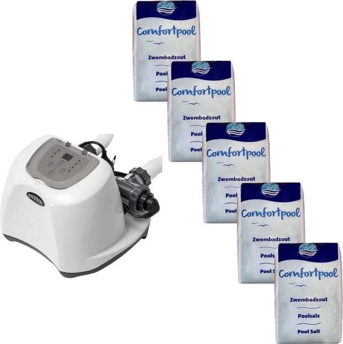 Intex - Zoutwatersysteem 26670GS & Zwembadzout 100 kg