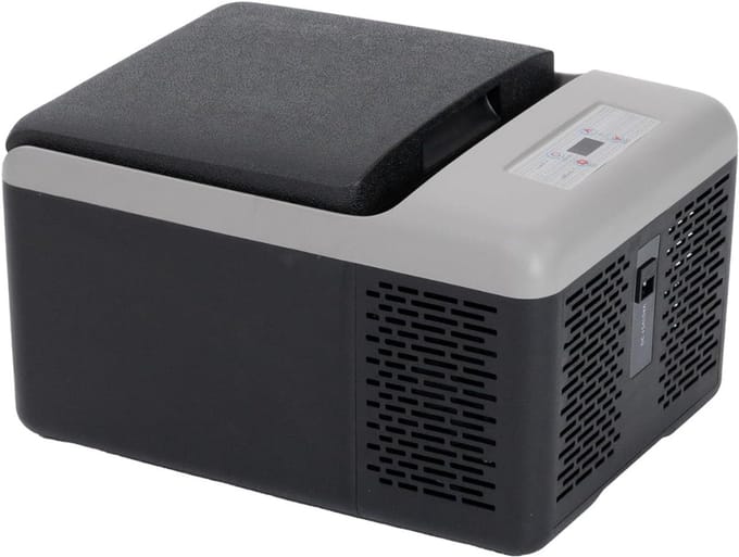 QIN® Koelbox Elektrisch - Compressor Koelbox - Camping Koelkast - Camping Koelkast Electrisch - Zwart - 32cm x 43cm x 26cm