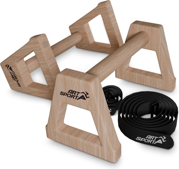 Houten opdrukstangen - XXL - 39x20x20 cm