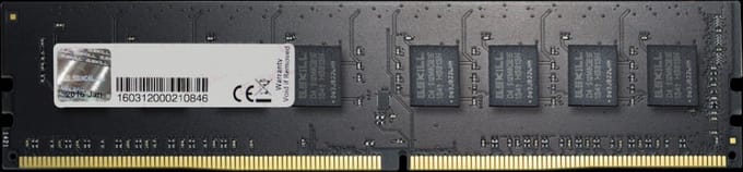 G.Skill Value DDR4-2666 - 8GB - CL19 - Single Channel (1 pcs) - Intel XMP - Zwart