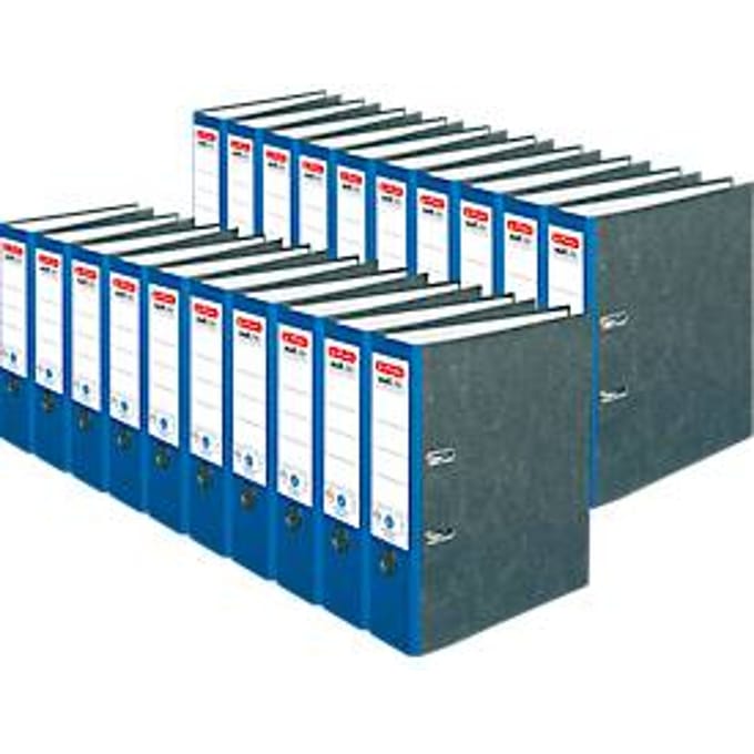 herlitz ordner maX.file nature, A4, rugbreedte 80 mm, 20 stuks, blauw