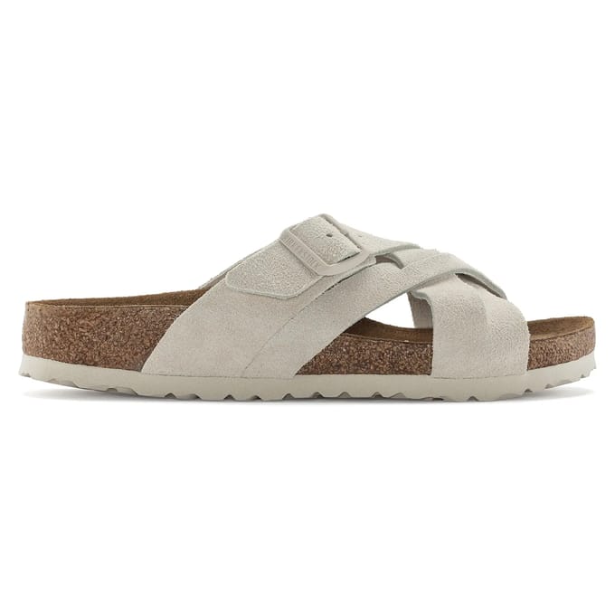 Suède leren sandalen Birkenstock Lugano