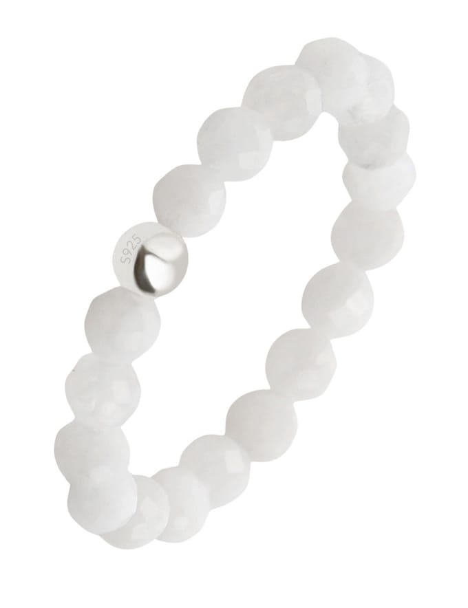 good.designs Ring met kralen van natuursteen