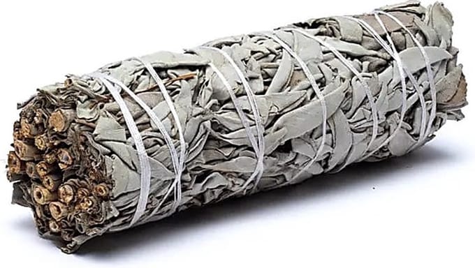 White sage - Smudge Stick - witte salie - smudgestick - M - 90 gram - 5x13 cm - 1 stuk