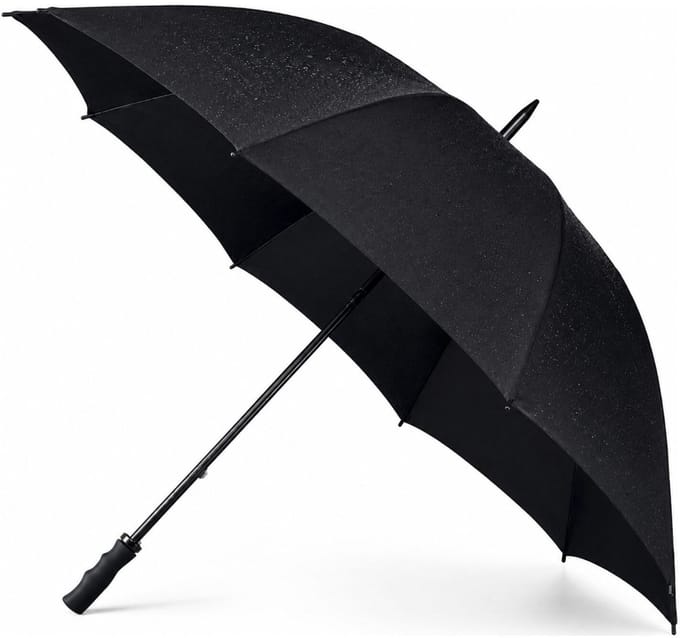 Golf stormparaplu zwart windproof 130 cm