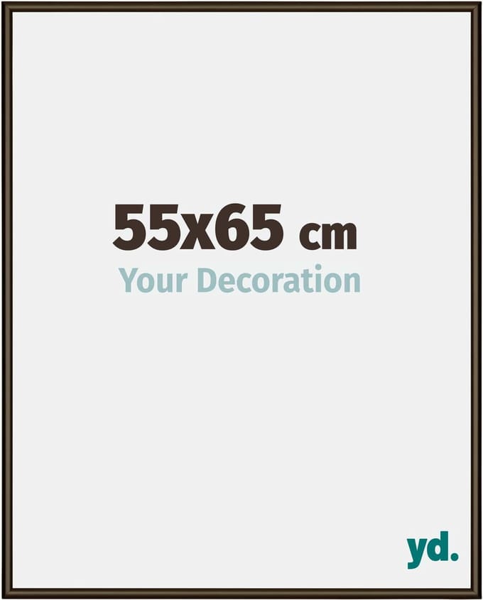 Your Decoration - Fotolijst 55x65 cm - Aluminium - Walnoot Structuur - New York