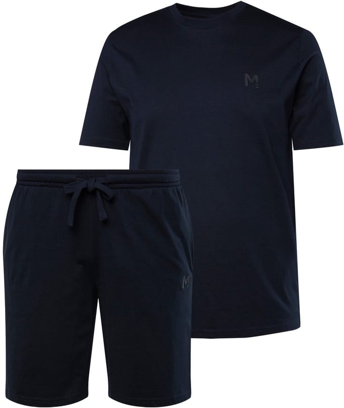 Men Plus - Heren - Pyjama kort model - Navy blauw - Maat 5XL