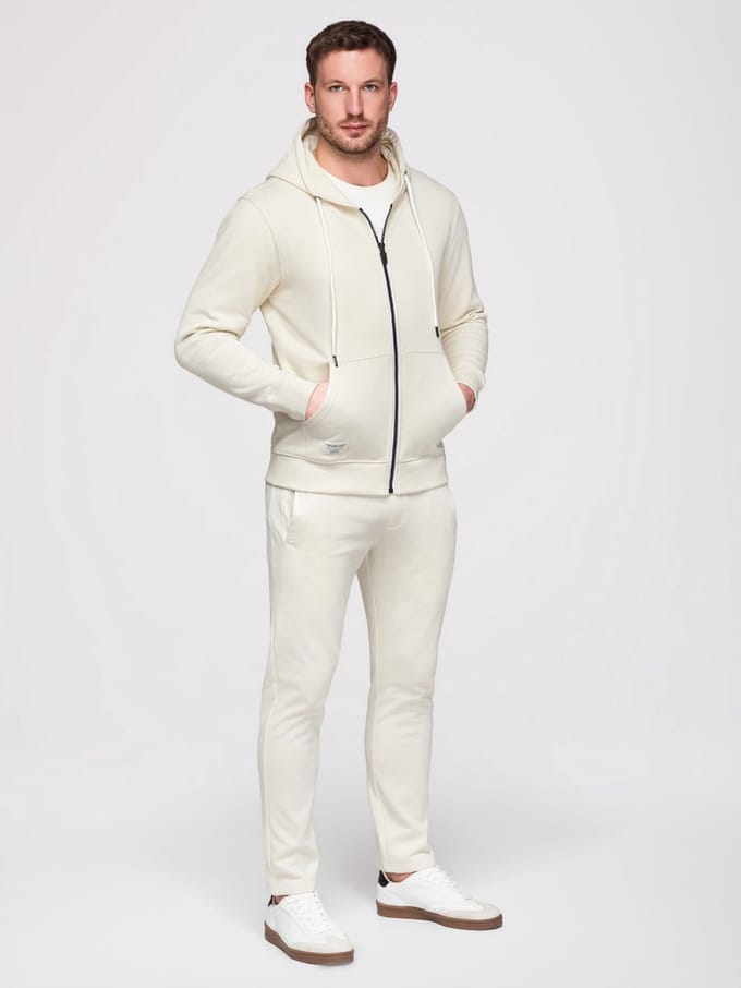 OMBRE Set - Katoen - Lange Mouw - Effen Crème M