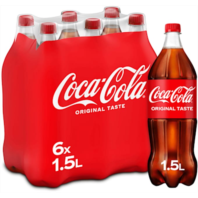 Coca-Cola Regular - Frisdrank - 6 x 1,5 liter fles