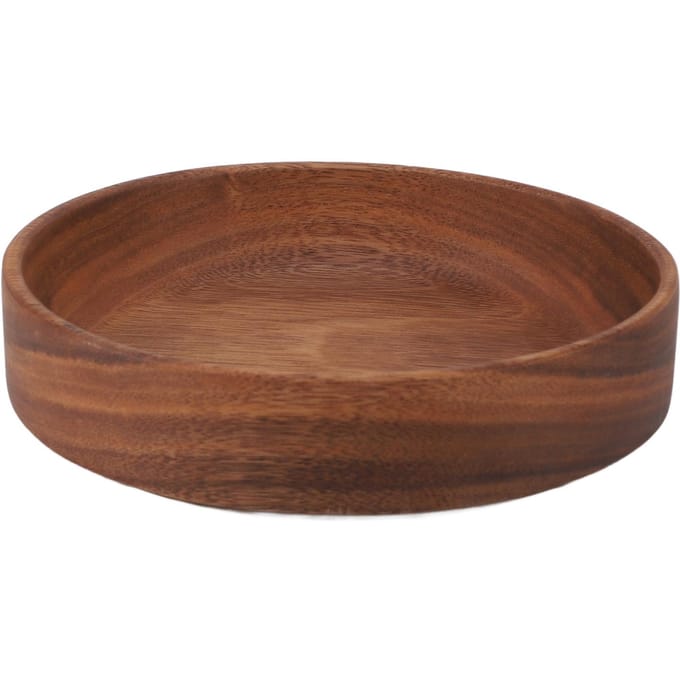 Bol de Service Fruit Collation Polyvalent Élégant Durable Bol à Salade Plat de Service pour la Maison Rond Grand L brown