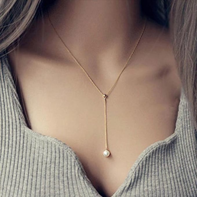 Joboly Diamant Coin Ketting Collier - Dames - Goudkleurig- 45 cm