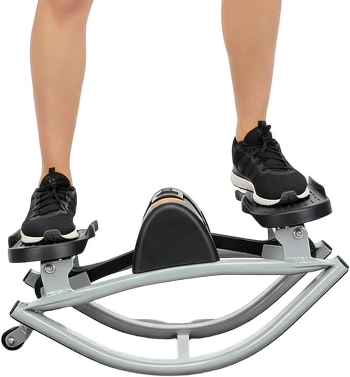 Stepper Machine - Oefenapparaat - Spieractivering - Zijdelingse beweging - Compact ontwerp - Zwart