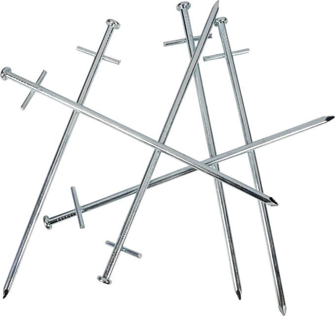Benson 6-delige set tentharingen voor harde bodem - 23 x 6 cm - robuust en duurzaam