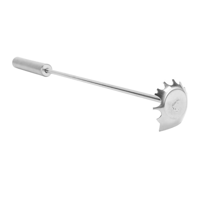 BBQ Grill Schoonmaak Schraper Roestvrij Staal Lange Handgreep BBQ Grill Schraper voor Thuis white