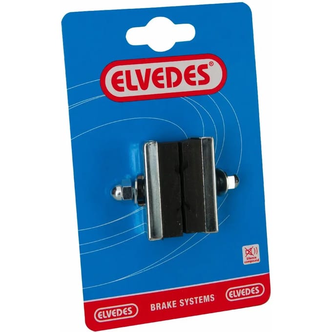 Elvedes Caliper velgremblokjes - X-groove ontwerp - Verbeterde remprestaties - 40 mm - Wit - Per paar