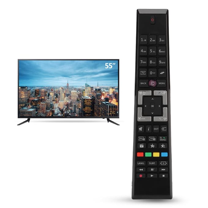 Télécommande de remplacement pour téléviseur Telefunken Edenwood black