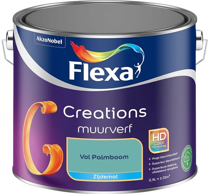 Flexa - Creations Muurverf Zijdemat - Vol Palmboom - Mengverf - 2,5 L