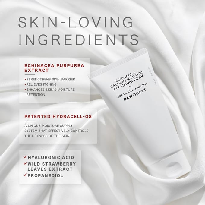 RAWQUEST - Echinacea Calming Moisture Cleansing Foam 150ml
