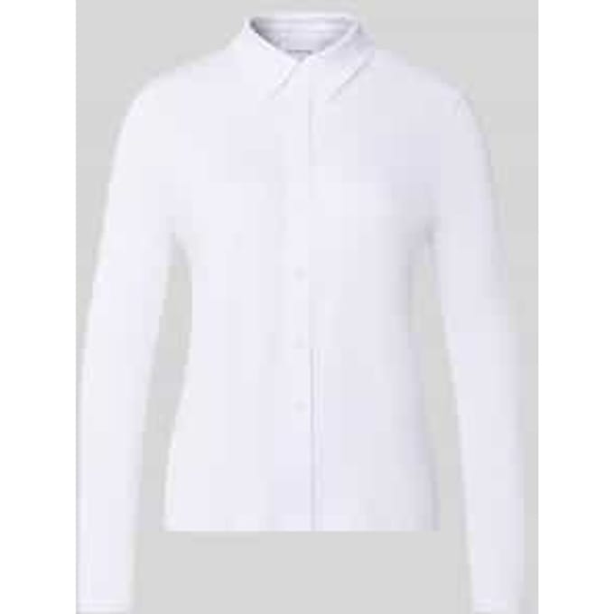 Slim fit overhemdblouse van viscosemix