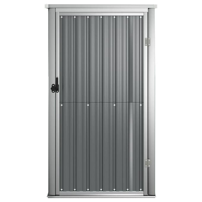 vidaXL - Tuinschuur - 88x89x161 - cm - gegalvaniseerd - staal - grijs