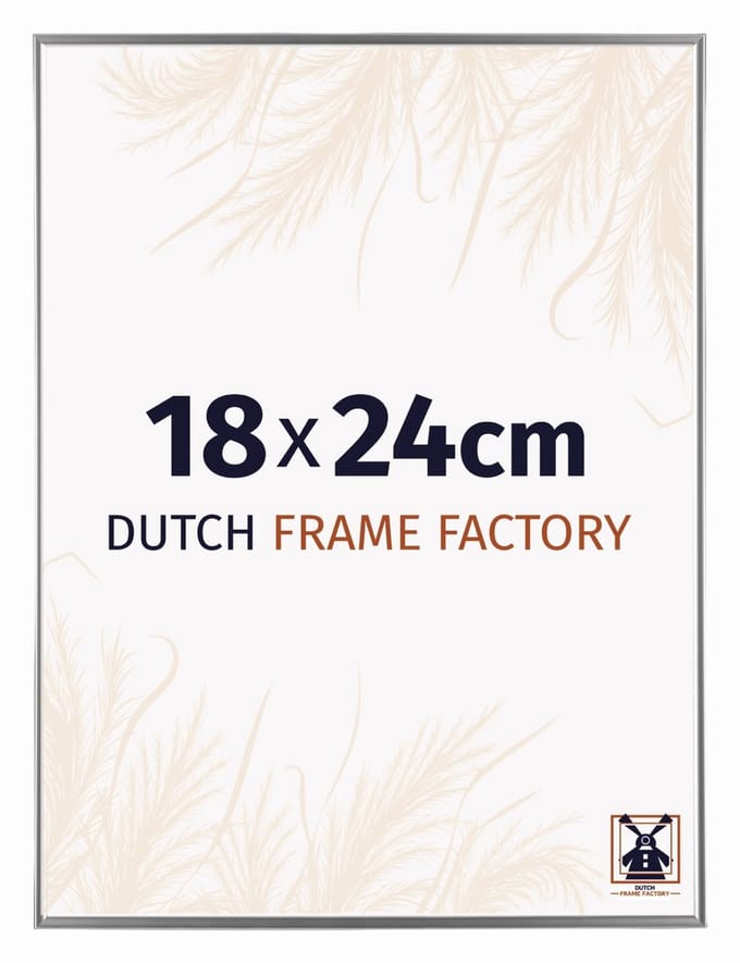 Fotolijst 18x24 cm - Kunststof - Zilver Hoogglans - Easy