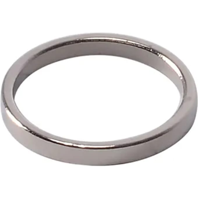 Decomode - Gordijnring - Metaal - Geborsteld Nikkel - Dia. 12mm - 8 Stuks