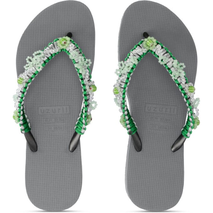 Uzurii | Teenslippers | Dames | Zilver | Maat 41/42