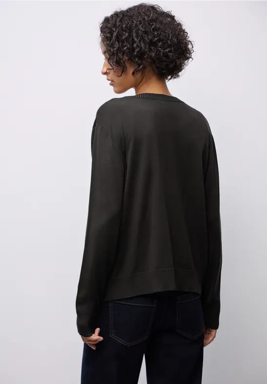 Vest met V-hals