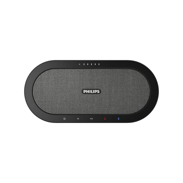 Philips SmartMeeting PSE0501 - draadloze conferentiemicrofoon incl. Sembly - 360° Bluetooth microfoon - Automatisch notuleren: Microsoft Teams/ Zoom/ Google Meet/ GoToMeeting - Sembly Ai spraak-naar-tekst cloudsoftware/ spraakherkenning