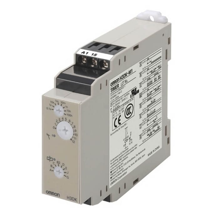 Omron H3DK-M1A Multi-Mode DIN Rail Timer 12VDC - H3DK6014M