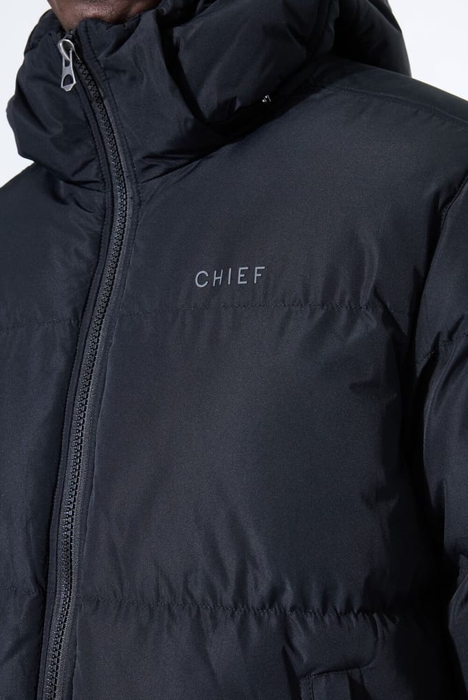 Chief Heren Jas Zwart - Maat S
