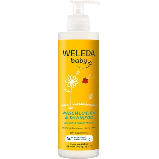 WELEDA Baby's en kinderen Calendula Waslotion & Shampoo Schoonmaken Unisex 400 ml