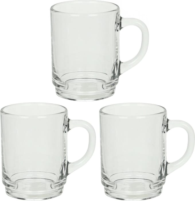 Luminarc Theeglazen Wales - 18x - transparant glas - 6.5 x 8 cm - 250 ml