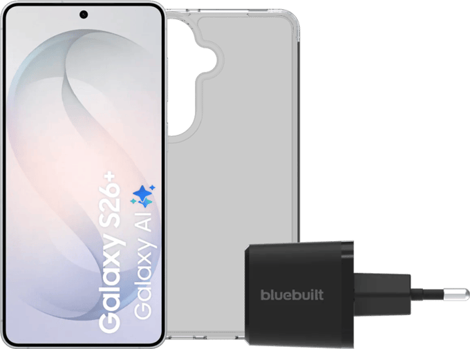 Samsung Galaxy S26 Plus 512GB Wit 5G + Basis Accessoirepakket