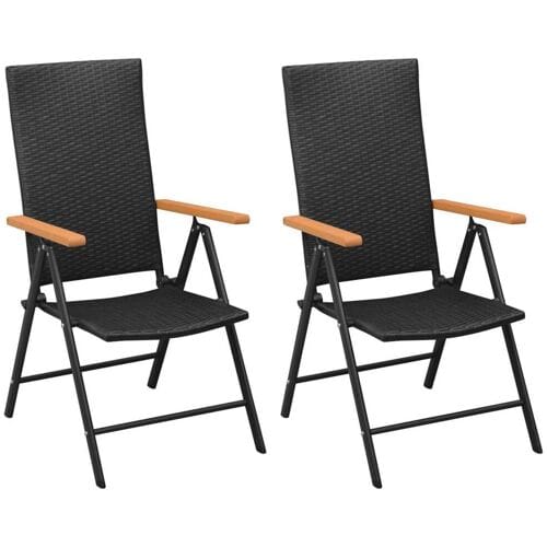 vidaXL - 3-delige - Tuinset - zwart - en - bruin